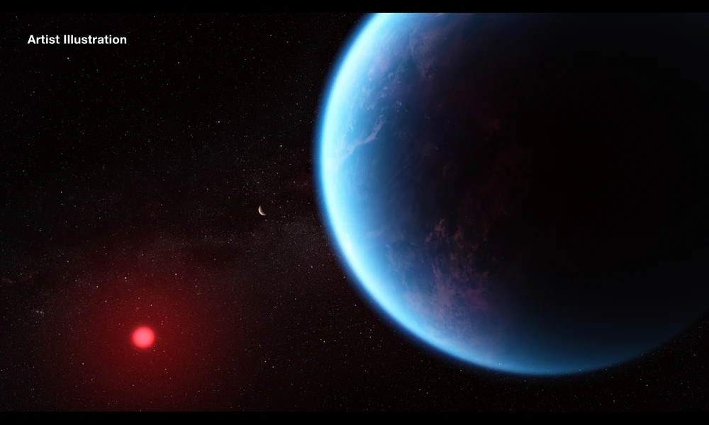 Webb Discovers Methane, Carbon Dioxide in Atmosphere of Exoplanet K2-18 b (Artist Illustration) | NASA's James Webb Space Telescope on Flickr